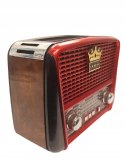 Radio kuchenne retro solar usb fw sd sieciowo-bateryjne przenośne