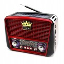 RADIO KUCHENNE RETRO SOLAR USB FW SD SIECIOWO-BATERYJNE PRZENOŚNE