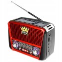 RADIO KUCHENNE RETRO SOLAR USB FW SD SIECIOWO-BATERYJNE PRZENOŚNE