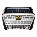 RADIO KUCHENNE RETRO SOLAR USB FW SD SIECIOWO-BATERYJNE PRZENOŚNE