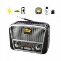 Radio kuchenne retro solar usb fw sd sieciowo-bateryjne przenośne