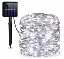 SOLAR-GARTENLAMPEN GIRLAND 200 LED-KALTDRAHT 20M AUSSENDEKORATION