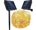 Solar christmas lights wire 100 led ww